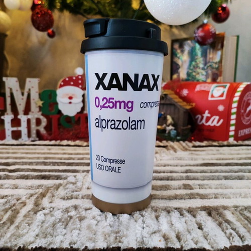 Xanax 0.25mg Thermos Cup new 530ml with built-in straw