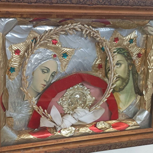 Vintage stefanochiki with Virgin Mary and Jesus used