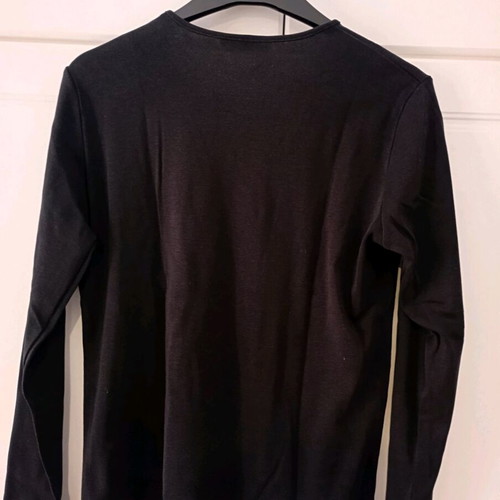 Marks and Spencer long-sleeve blouse like new, black and white, size XL