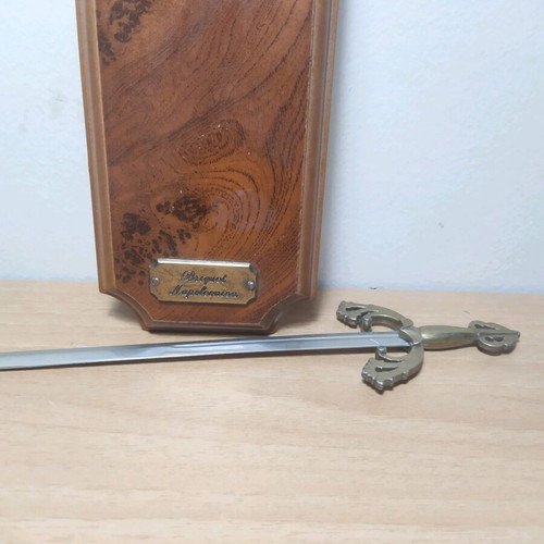 Decorative wall miniature sword used