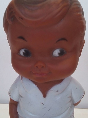 Λαστιχένιο vintage παιχνίδι Co Newton Boy Frog 1962 μεταχειρισμένο