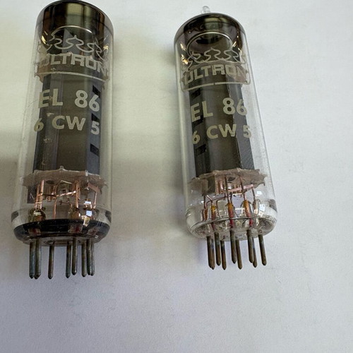 Pair of EL86 Ultron tubes like new, vintage, untested