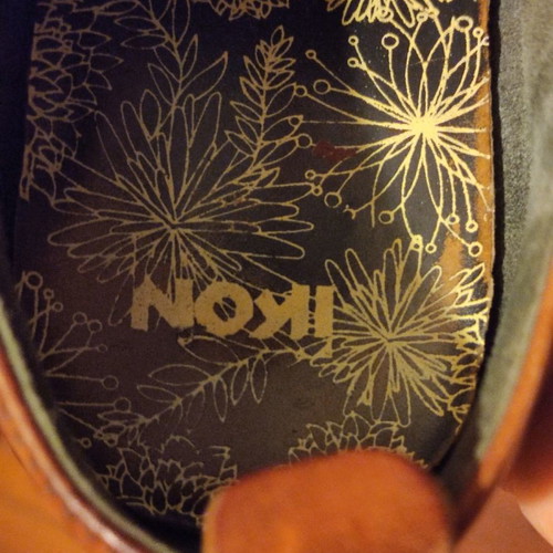 Ikon leather shoes brown used, size 44.5 EU