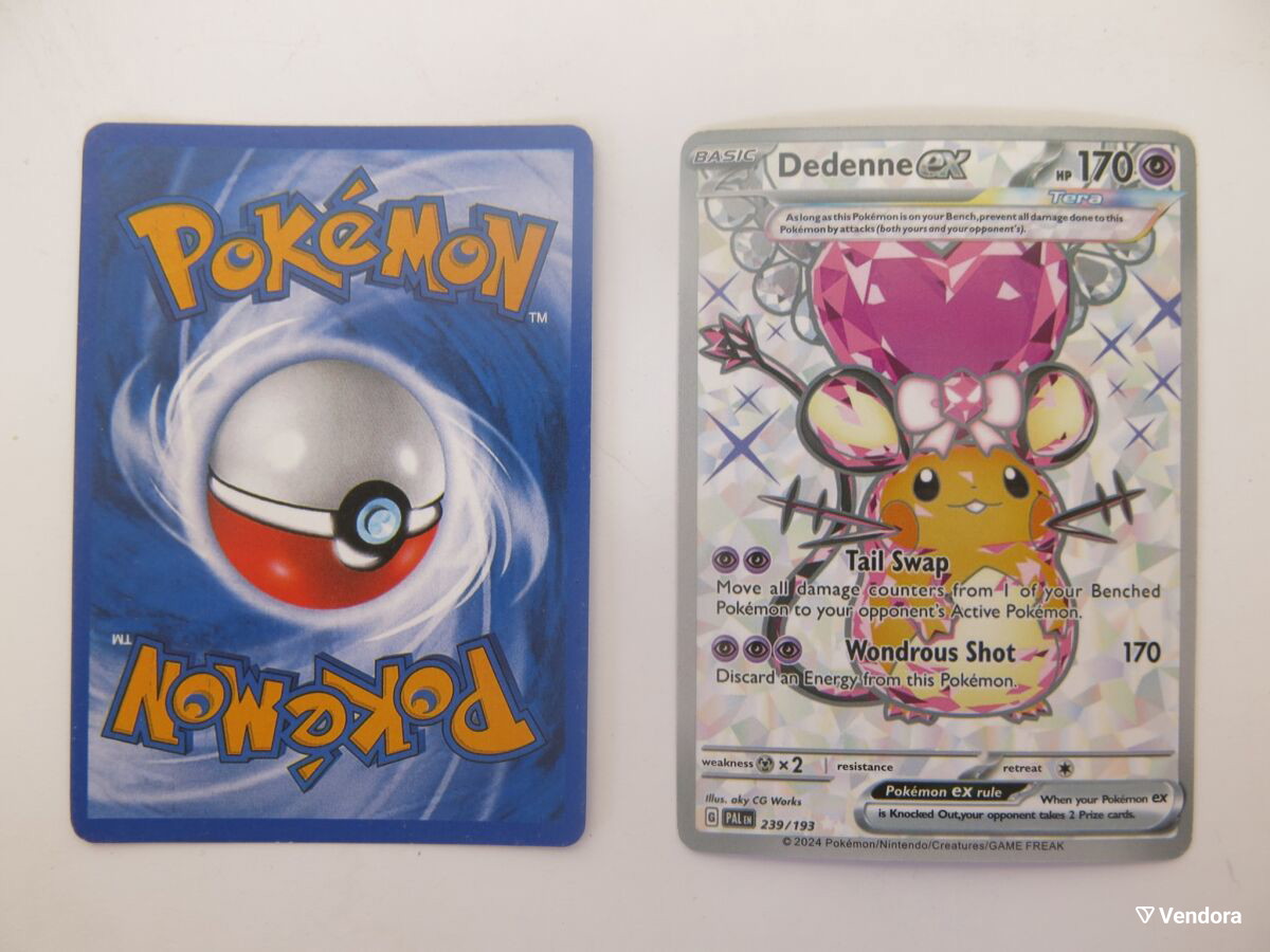 Dedenne Basic Κάρτα Pokemon Basic Dedenne (239/193)… - € 1,00 - Vendora.gr