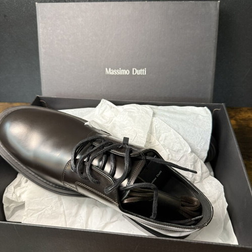 Massimo Dutti Derby shoes, size 44, brown