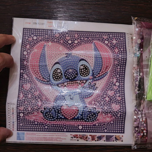 Diamond painting kit stitch new, inner dimensions 15x15