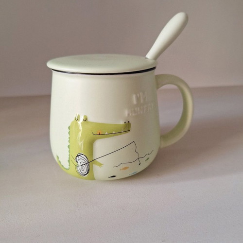 Children's mug 350 ml with spoon and packaging new