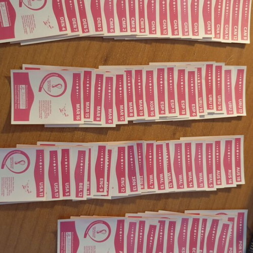 Fifa World Cup 2022 Qatar stickers set of 34 like new
