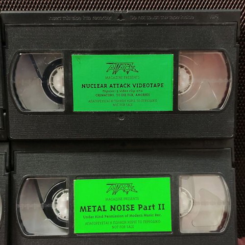 Metal VHS tapes like new, pack of 4 from Attack magazine