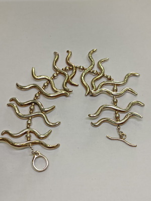 Silver 925 bracelet used, handmade with lustrous finish