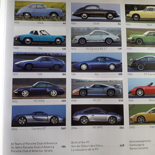 Porsche book used, history and models with photos