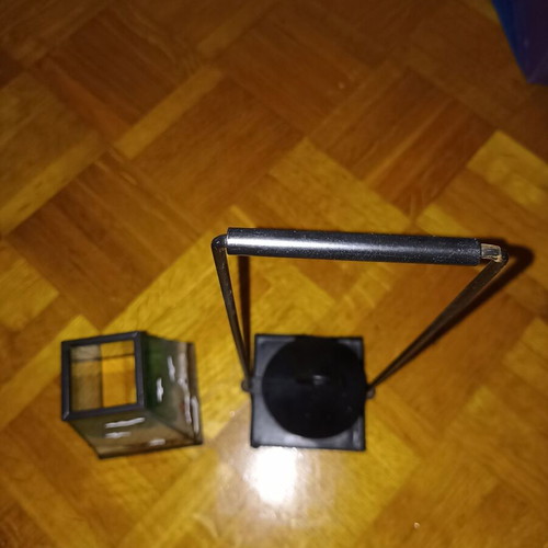Metal candle holder black like new