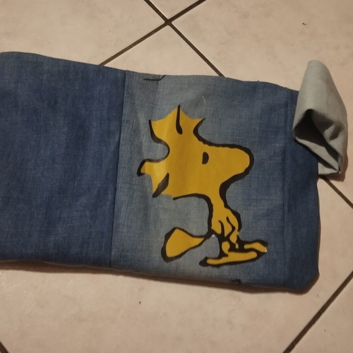Woodstock Peanuts handmade hand bag pouch