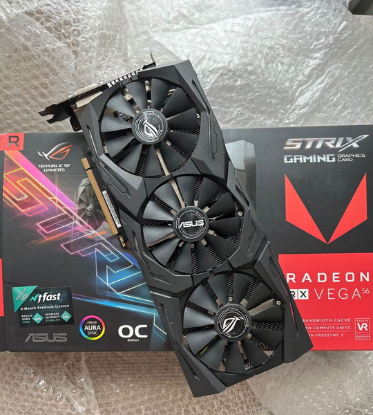 Asus Rog Strix Vega Rx Vega 56 Oc ASUS AMD Radeon RX Vega 56 8GB HBM2