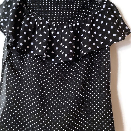 Polka Dot Skirt and Blouse Set Like New, Retro Elegance