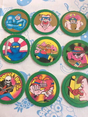 Hoppies caps green collection 27 pieces like new, 90s