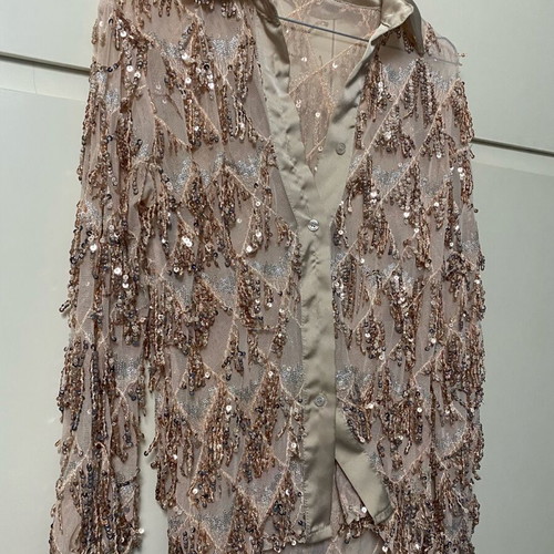Sequin shirt like new, one size