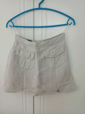 Mini skirt beige like new, size S 36 8