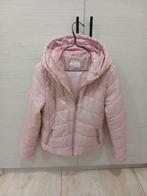 Bershka women's pink jacket new, size L, 100% polyester