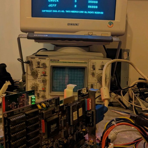 VGA 1024i Retro Headland HT208 Video7 ISA 16-bit graphics card used