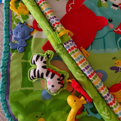 Fisher Price Baby Gym like new with washable mat and toys