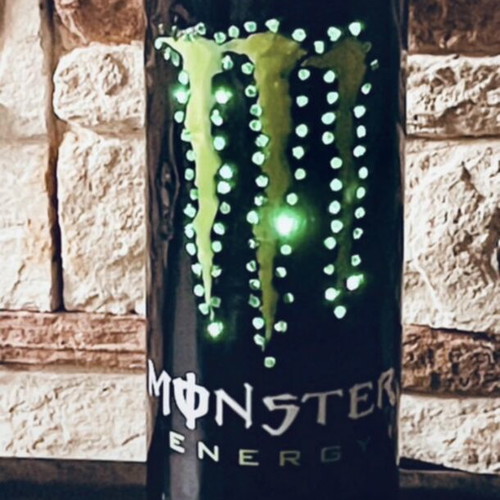 Monster LED light can with IR remote and color change