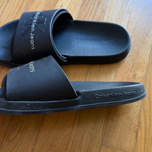 Calvin Klein Jeans beach slippers, black, size 39