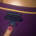 Tommy Hilfiger purple knit sweater like new, size S