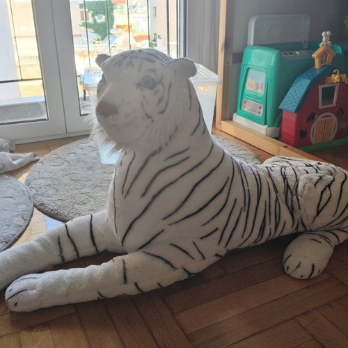 Large plush tiger like new, size ~80cm