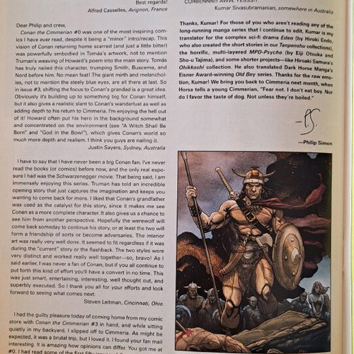 Conan the Cimmerian #5 Dark Horse comics like new