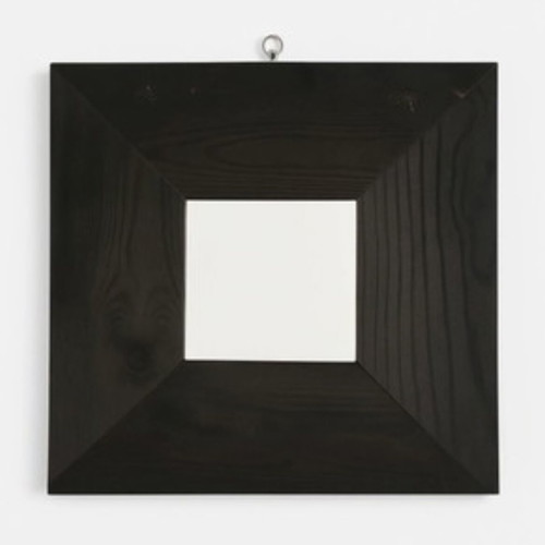 IKEA Malma vintage mirror 25x25 cm used, black wooden frame