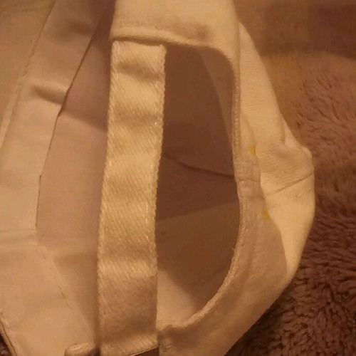 Hat Konstantinos Argyros with embroidered signature, like new, white