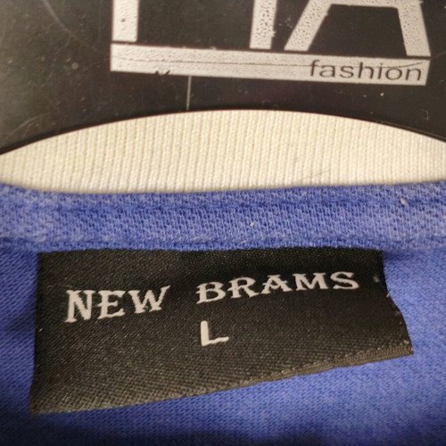 New Brams men's polo shirt intense blue Large like new