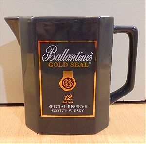 Ballantine's Gold Seal Scotch Whisky παλιά διαφημιστική κεραμική κανάτα