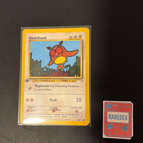 Hoothoot 60/111 Pokemon TCG Neo Genesis card