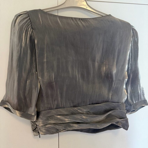Zara evening top silver like new, size L