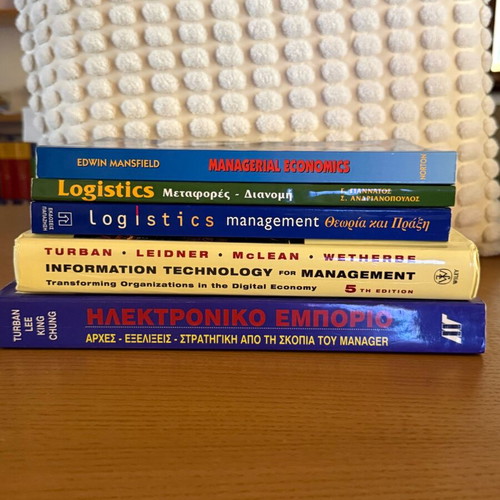 Management books used, set of 5, one in English
