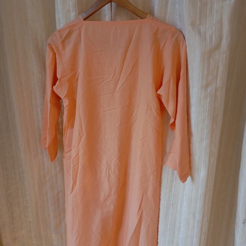 Peach tunic, vintage lightweight fabric, size M