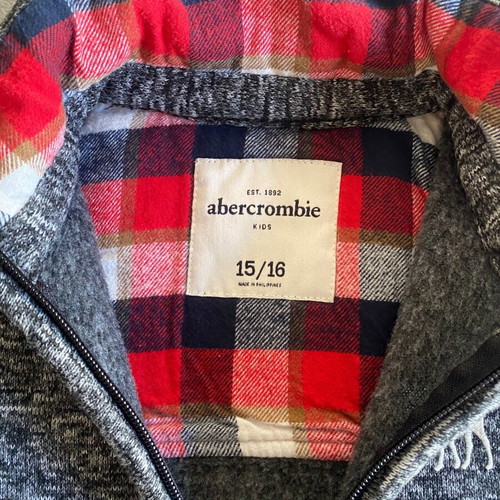 Abercrombie boys' hoodie used, 15/16 years, gray