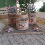 Decorative jars handmade, new