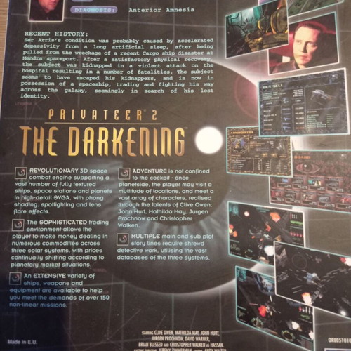 Privateer 2 The Darkening PC big box like new, Greek version