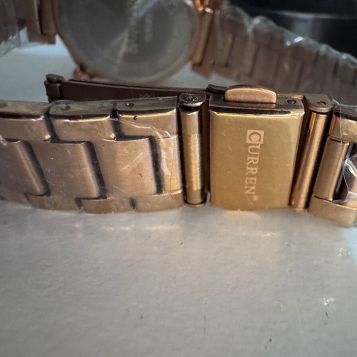 Curren women's watch new, rose gold stainless steel, quartz