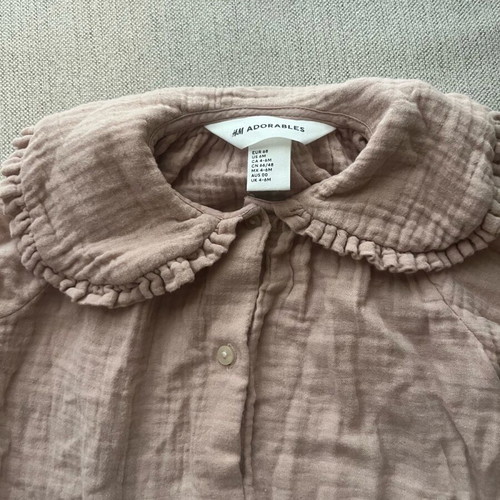 H&M cotton romper 4-6 months like new