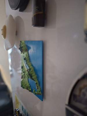 3D Magnet Map custom size, like new