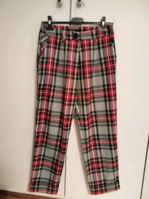 Plaid pants new, size S / 36 / 8