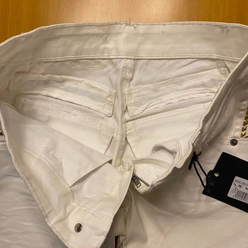 Richmond jeans new, white with silver details, size S