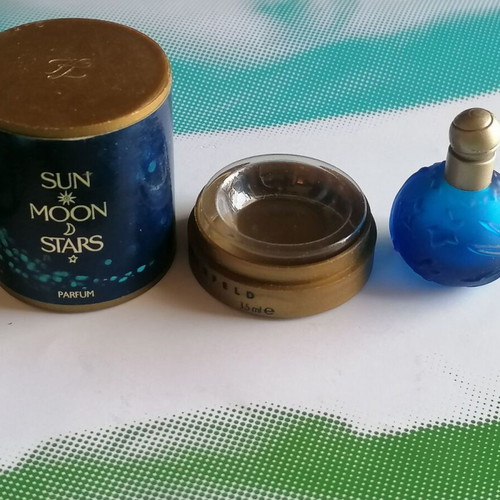Sun Moon Stars Karl Lagerfeld perfume miniature bottle used