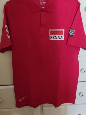 Ayrton Senna Collectible Polo Shirt like new, authentic