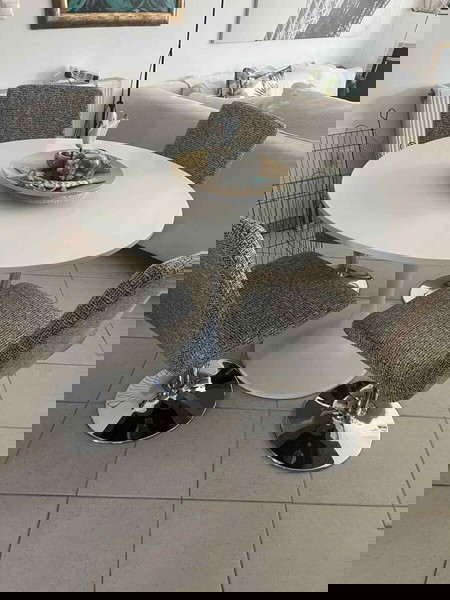 design ροτόντα 105 εκατοστά με μοναδικές καρέκλες υψηλής ποιότητας ψάθα