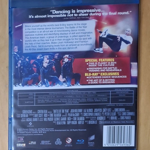 Battle of the Year Blu-ray used with Greek subtitles
